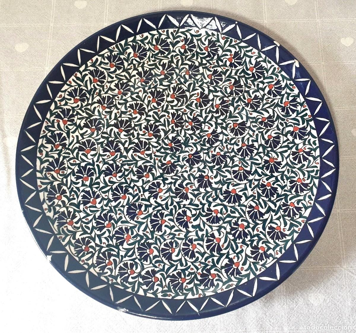 Vintage: Plato decorativo de cer&aacute;mica Kutahya T&uuml;rkiye Vintage 1970s