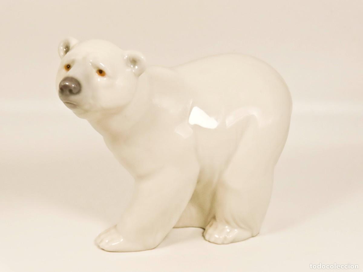 Vintage: FIGURA PORCELANA LLADR&Oacute; OSO POLAR