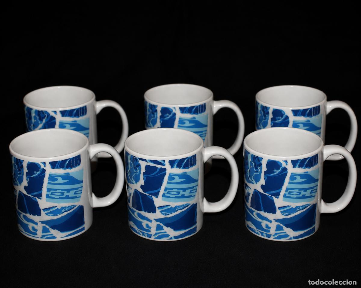 Vintage: Taza mug porcelana (6 unidades) TRENCADIS GAUDI