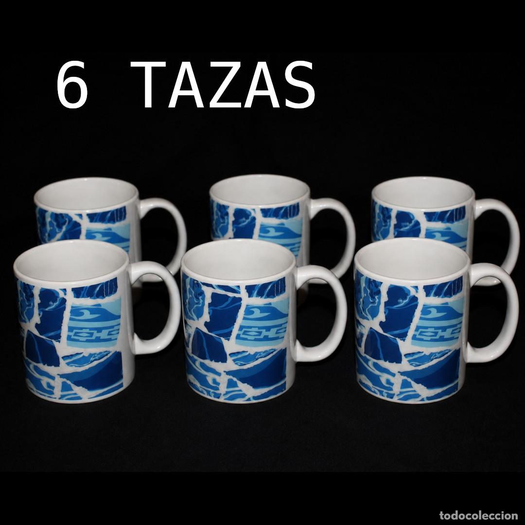 Vintage: Taza mug porcelana (6 unidades) TRENCADIS GAUDI