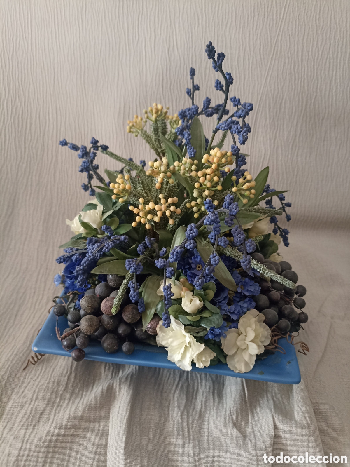Vintage: Maceta flor artificial vintage
