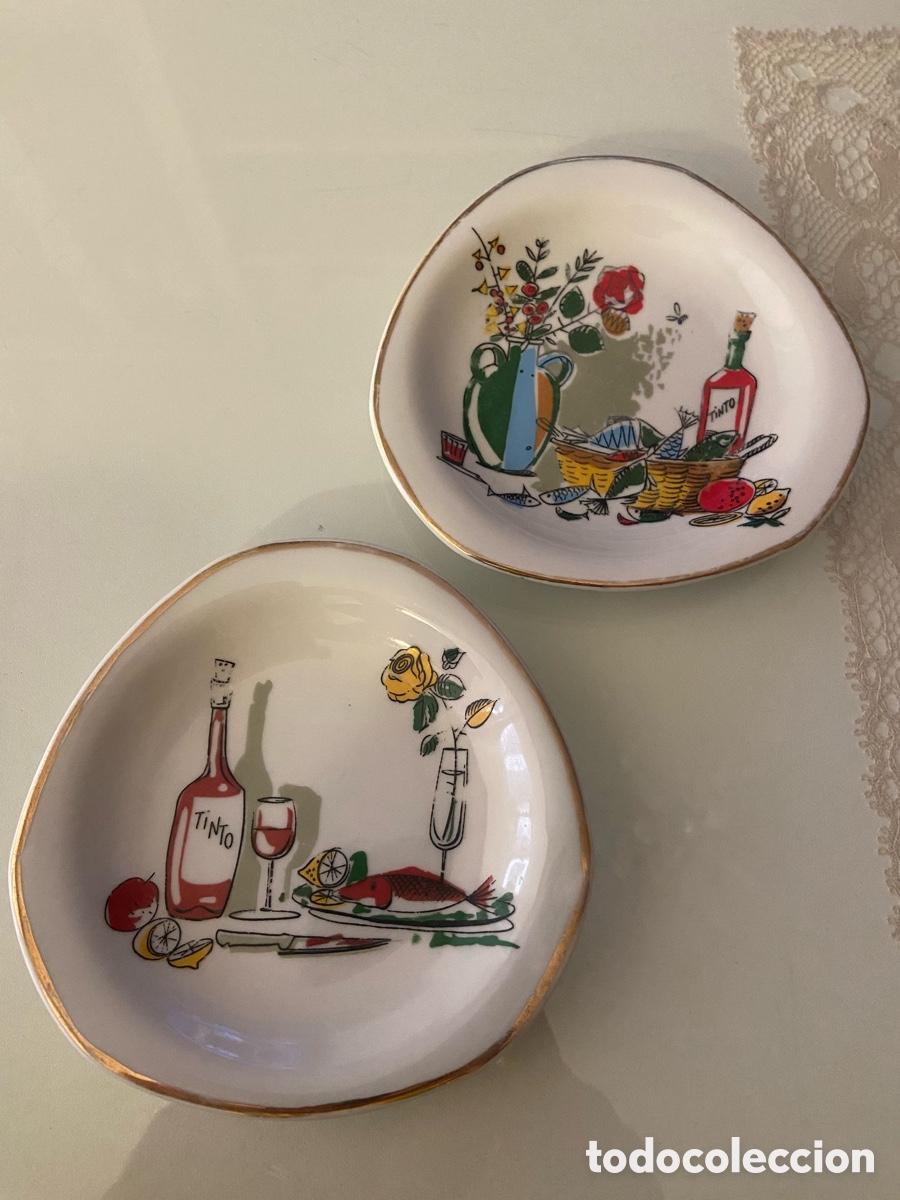 Vintage: Platitos Hispania Manises a&ntilde;os 70