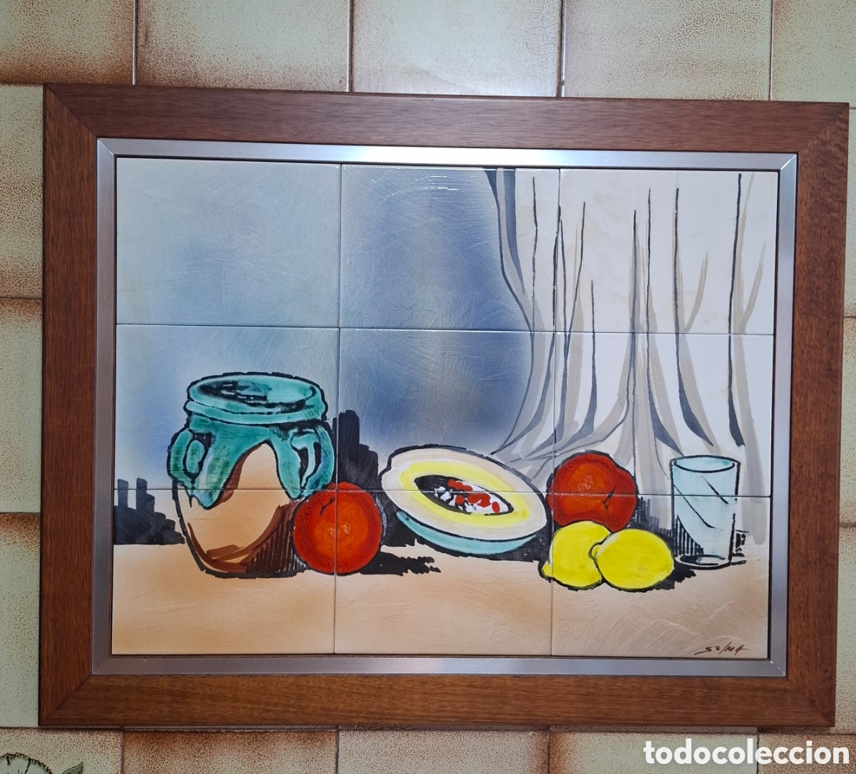 Vintage: Cuadro mural de Azulejos Bodeg&oacute;n-Selma