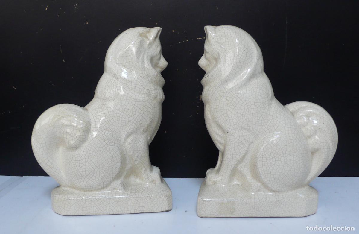 Vintage: PAREJA CERAMICA ESMALTADA