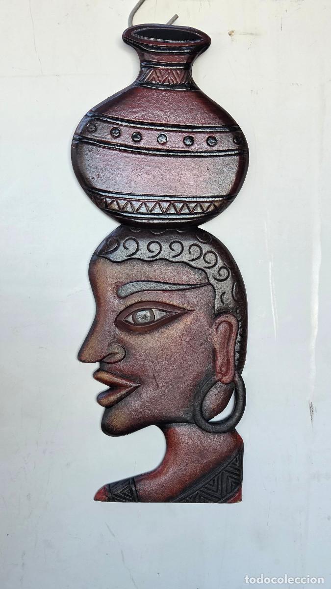 Vintage: figura africa para colgar