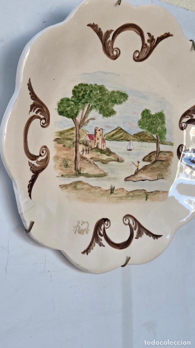 Vintage: plato de ceramica firmado