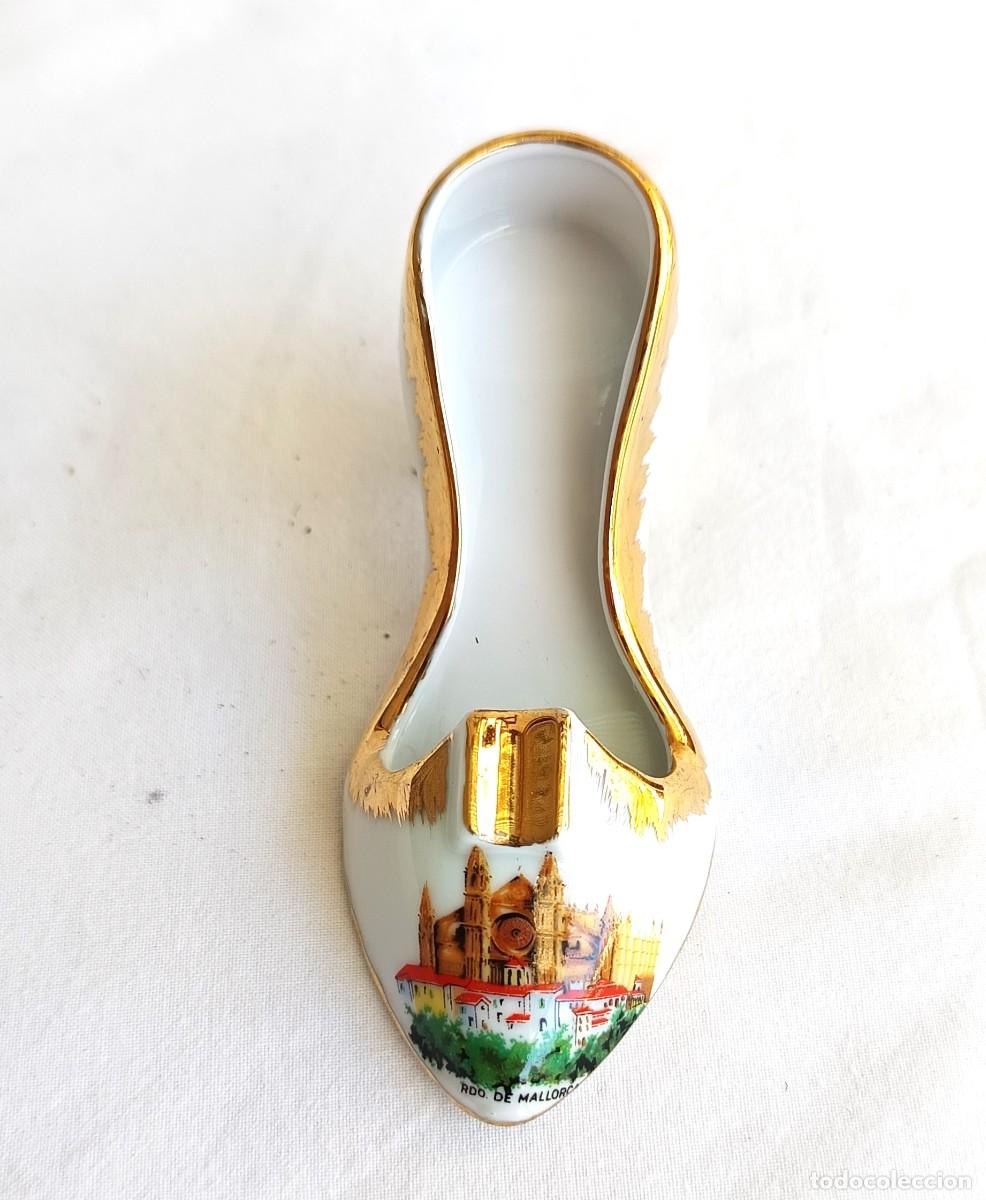 Vintage: Figura porcelana - tac&oacute;n zapato - Recuerdo Valldemosa