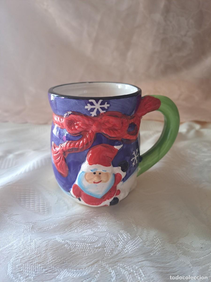 Vintage: Bonita taza motivo navide&ntilde;o de cer&aacute;mica, Casa nova