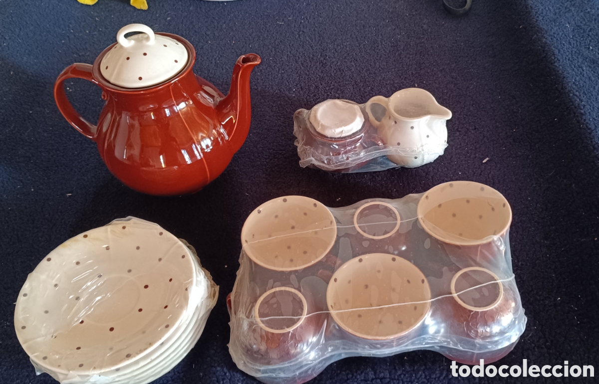 Vintage: Juego de t&eacute; vintage. Cer&aacute;mica. Marca Waechtersbach. A estrenar.