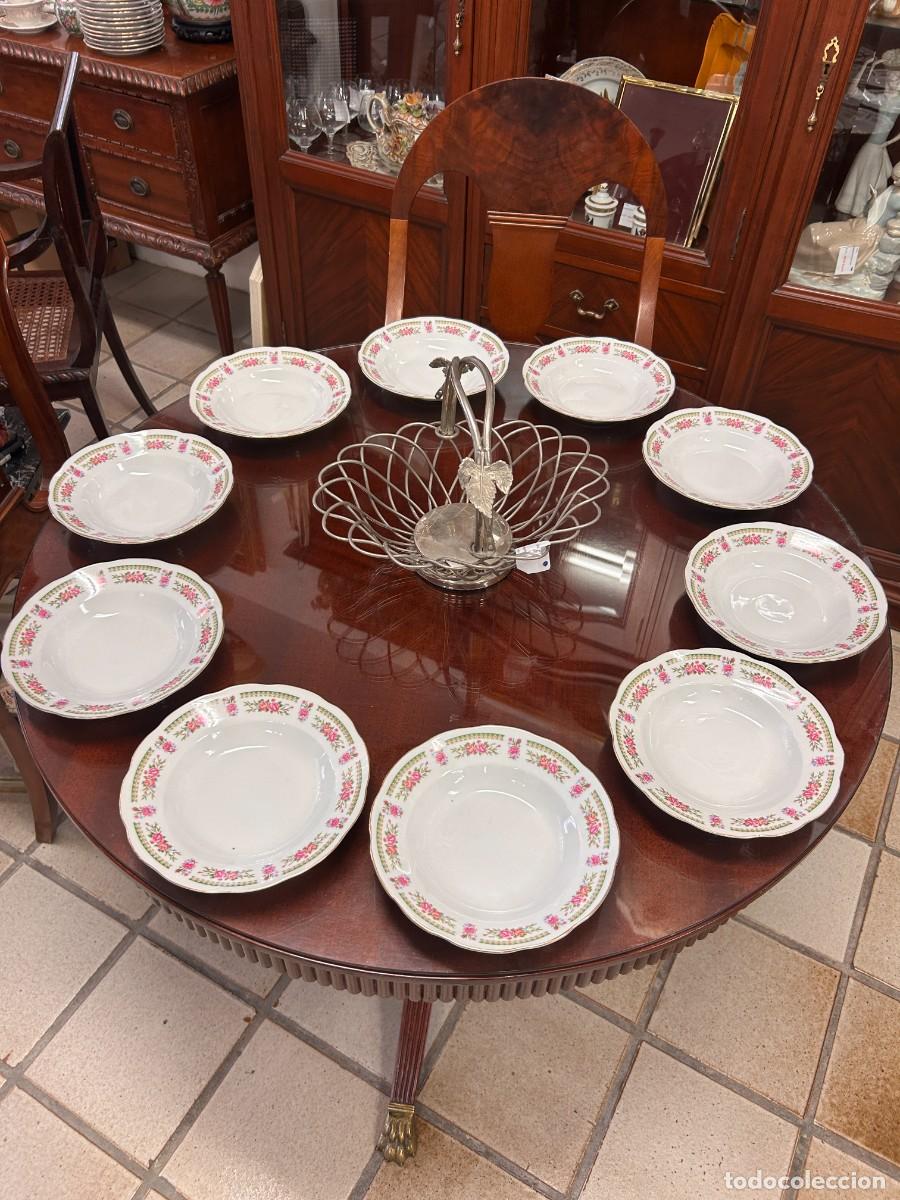 Vintage: Juego de platos hondos Porcelana