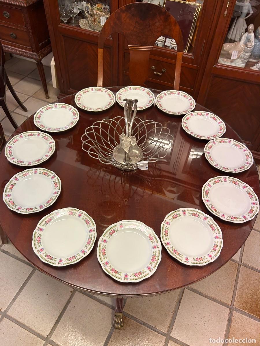 Vintage: Juego de platos de postre Porcelana