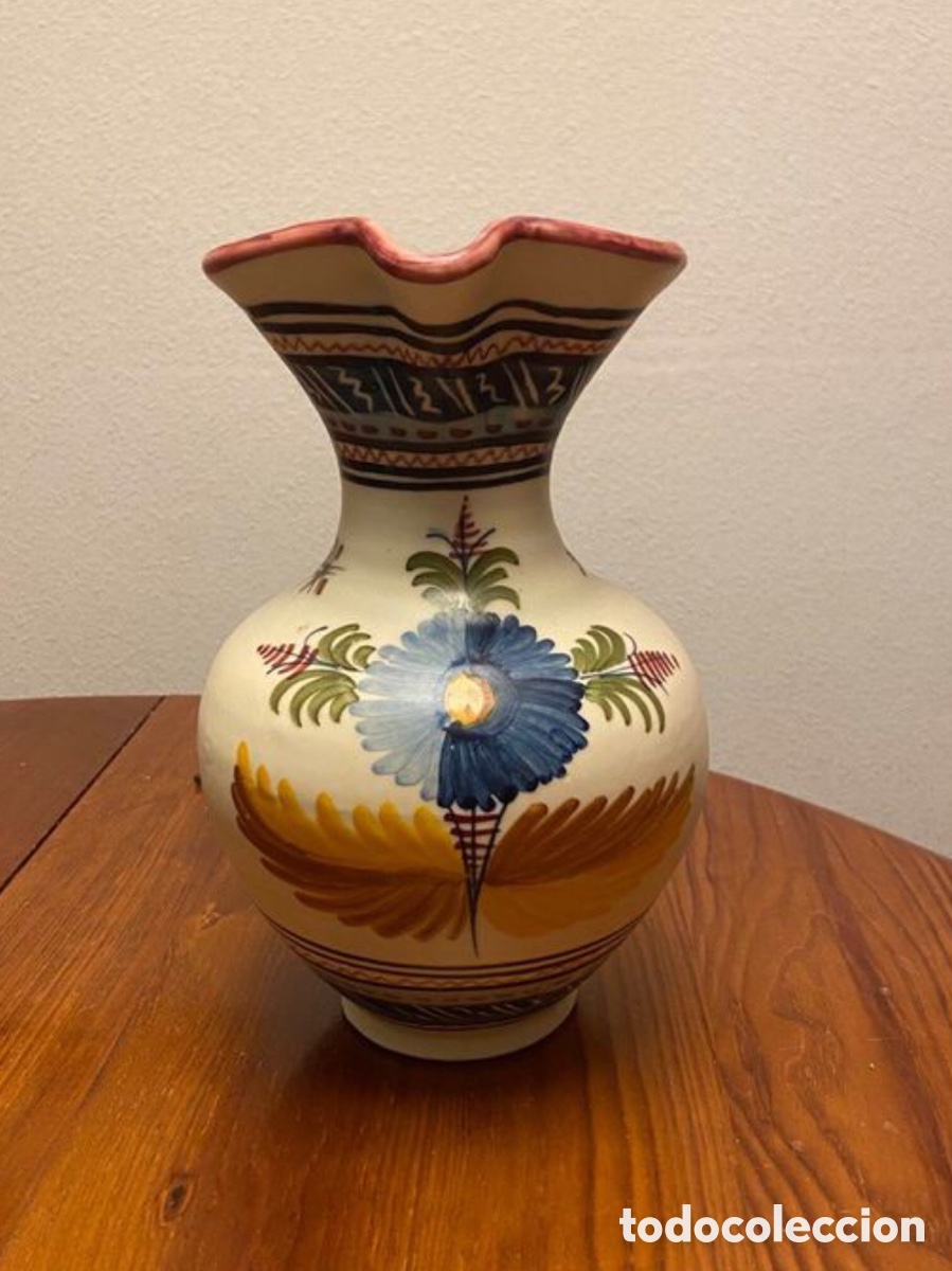 Vintage: Jara cer&aacute;mica, taller El Carmen de Talavera, 25 cm. Aprox,