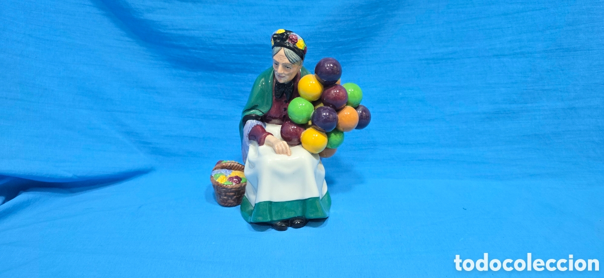 Vintage: MUJER CON GLOBOS . THE OLD BALLON SELLER . ROYAL DAULTON
