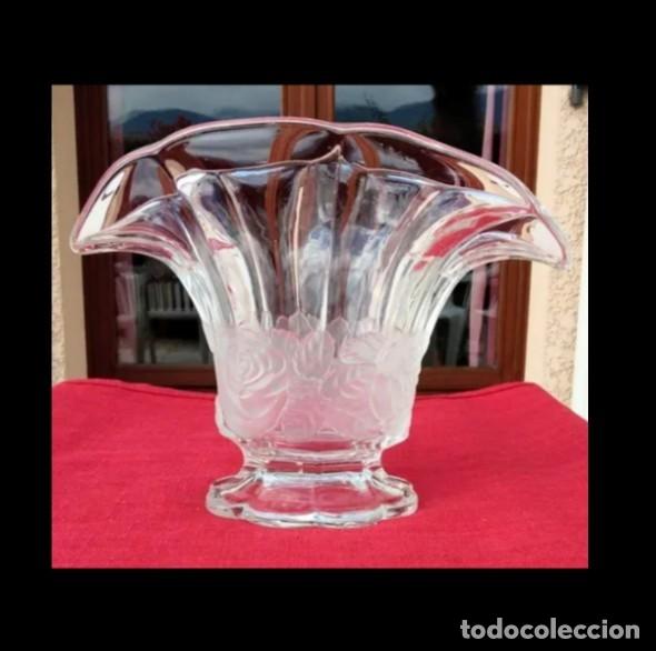 Vintage: Florero cristal antiguo