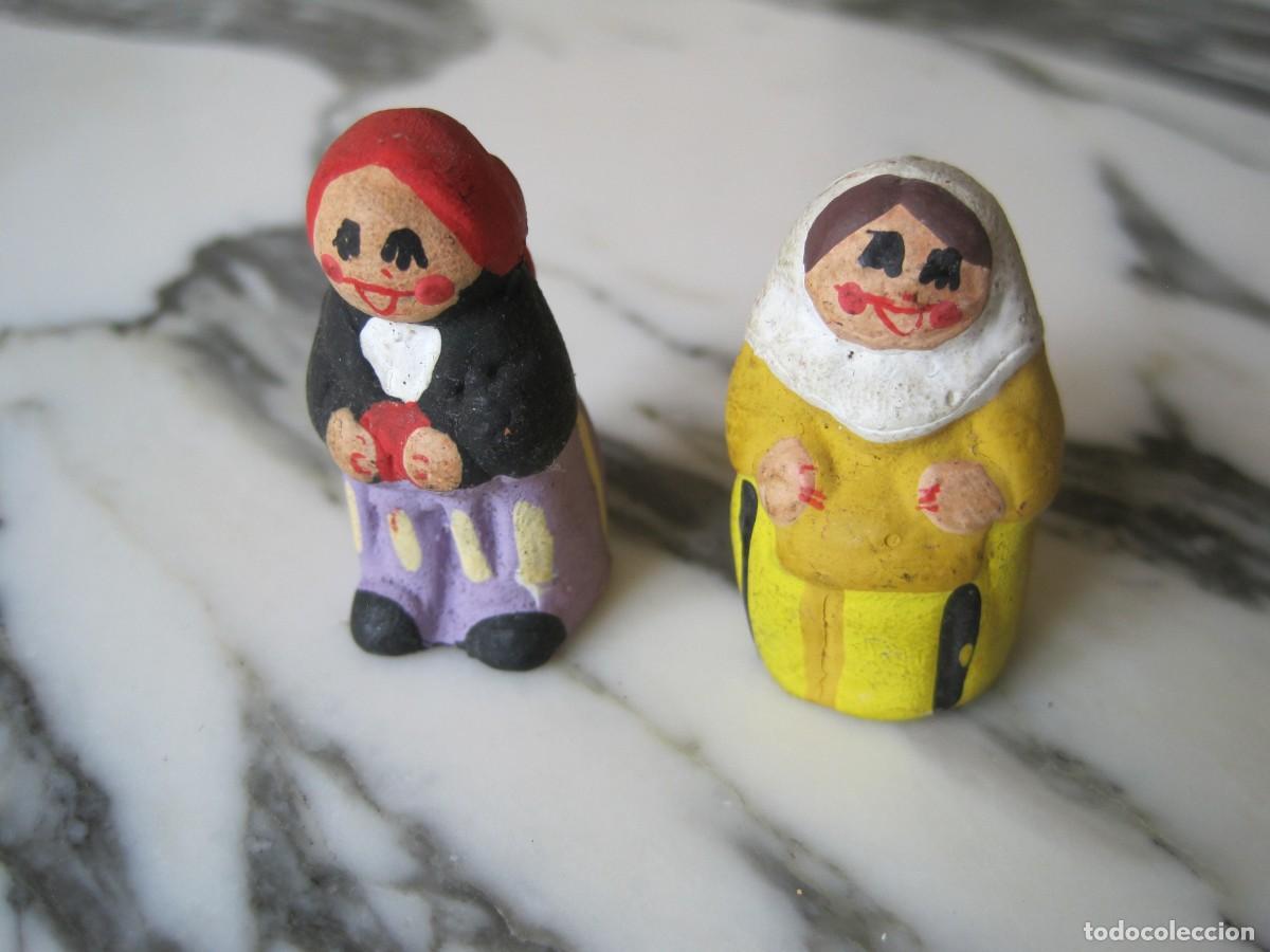 Vintage: PAREJA DE FIGURAS DE CER&Aacute;MICA - TRAJES REGIONALES - ISLAS BALEARES - TIPO ALBOROX