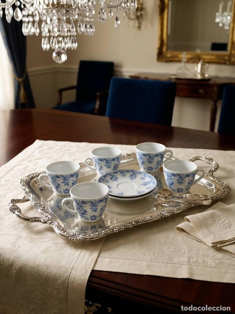 Vintage: 6 TAZAS DE PORCELANA RIVANEL