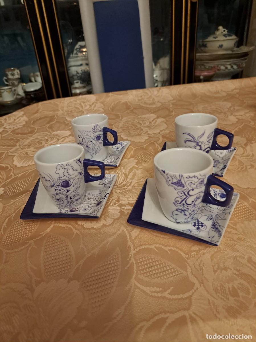 Vintage: Precioso servicio de caf&eacute; de porcelana pintada a mano, Doris Naef