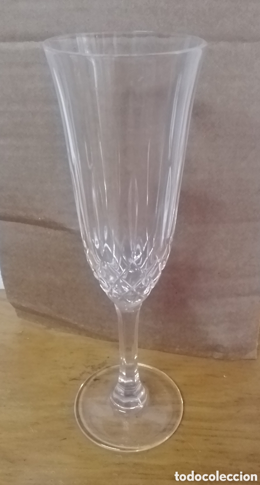 Vintage: 14 copas de cava cristal - Foto 6