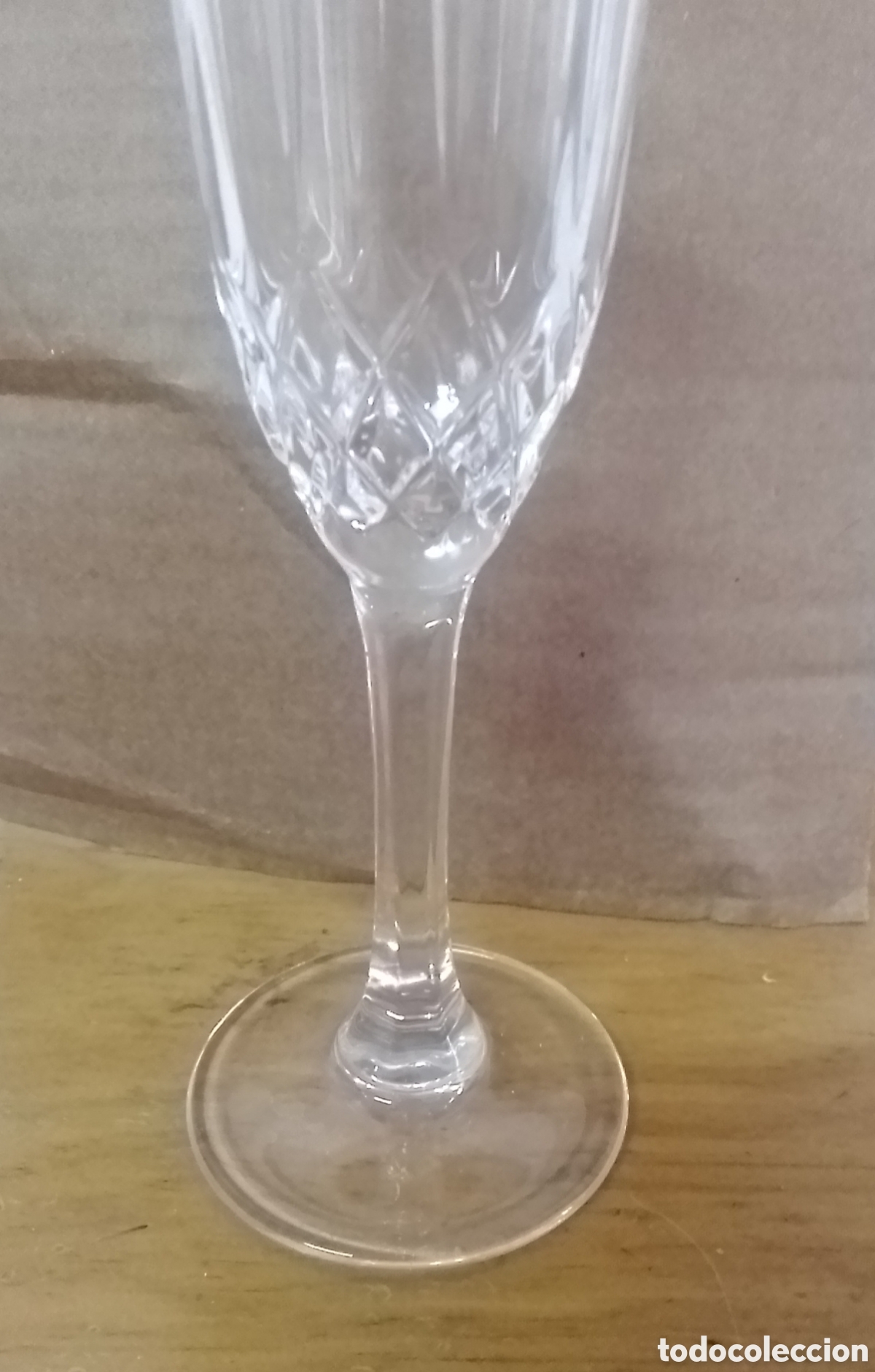 Vintage: 14 copas de cava cristal - Foto 7