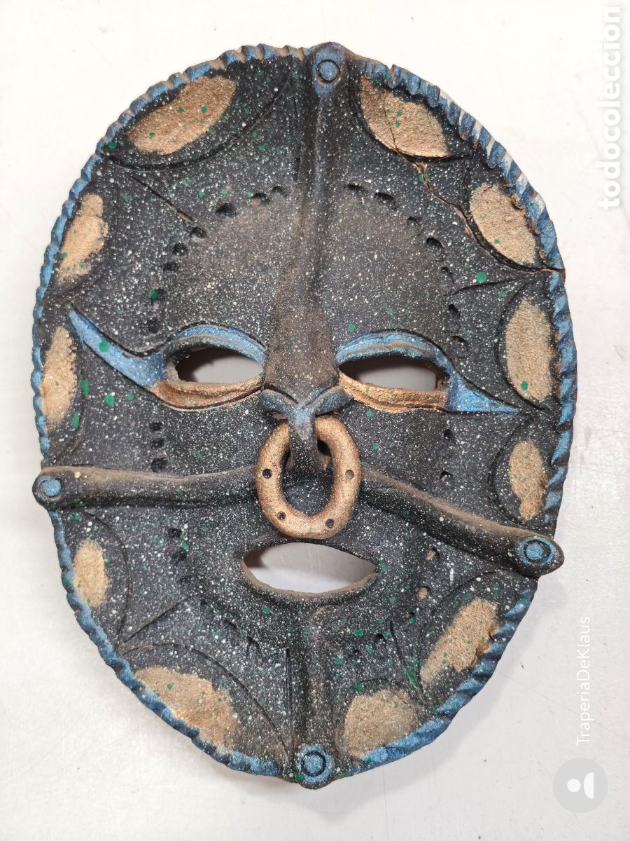 Vintage: m&aacute;scaras de cer&aacute;mica artesanal de inspiraci&oacute;n &eacute;tnica/tribal - CAR245