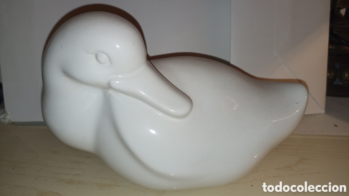 Vintage: Figura Pato Cer&aacute;mica Blanca Efarhe Valencia | Estilo Vintage / Minimalista