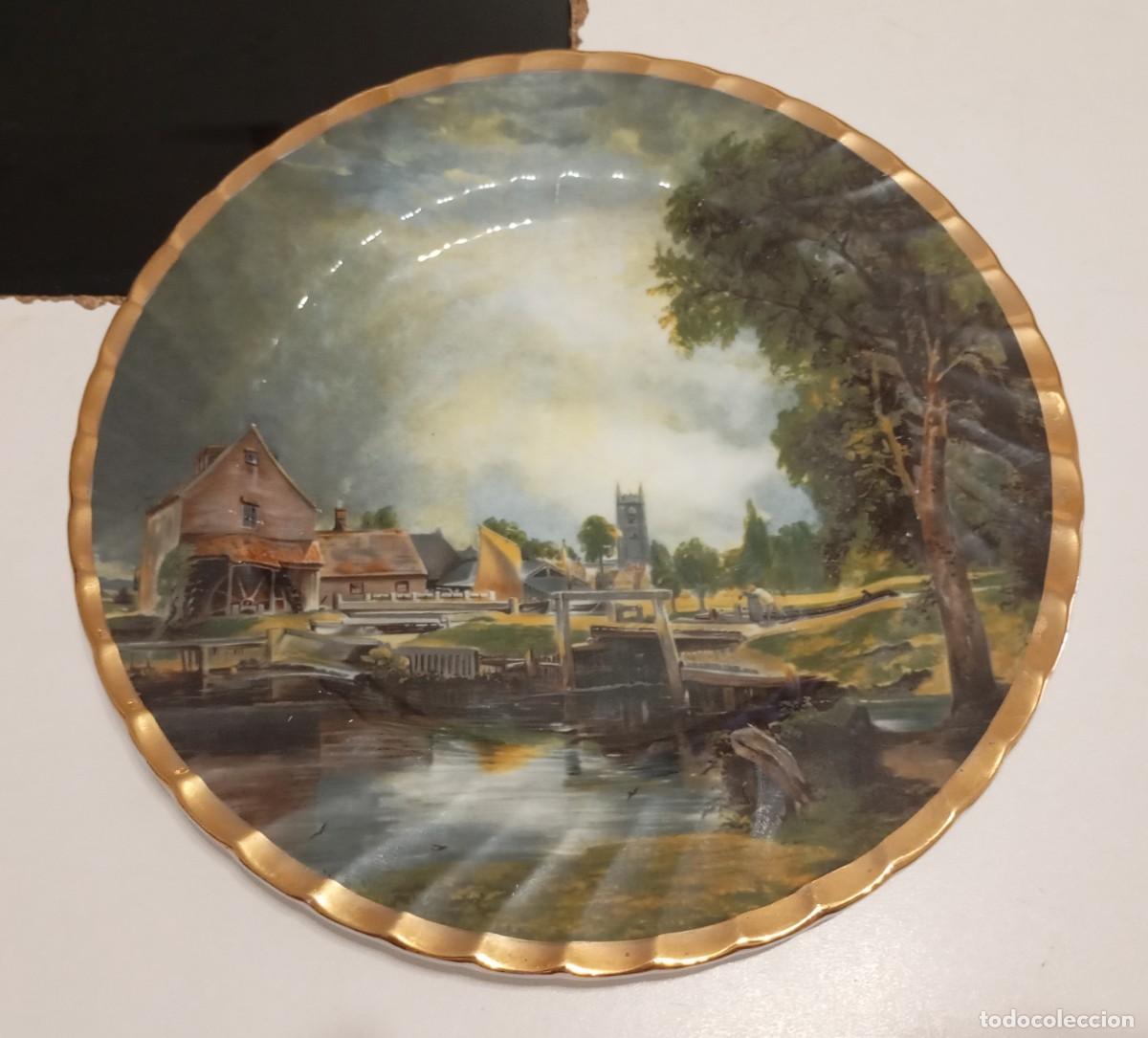 Vintage: PLATO DE COLECCI&Oacute;N DE PORCELANA FINA DE JOHN CONSTABLE, COLECCI&Oacute;N FINSBURY BONE CHINA, VINTAGE