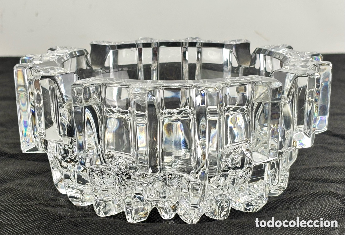 Vintage: PRECIOSO CENICERO DE CRISTAL, EN FORMA DE GLACIAR
