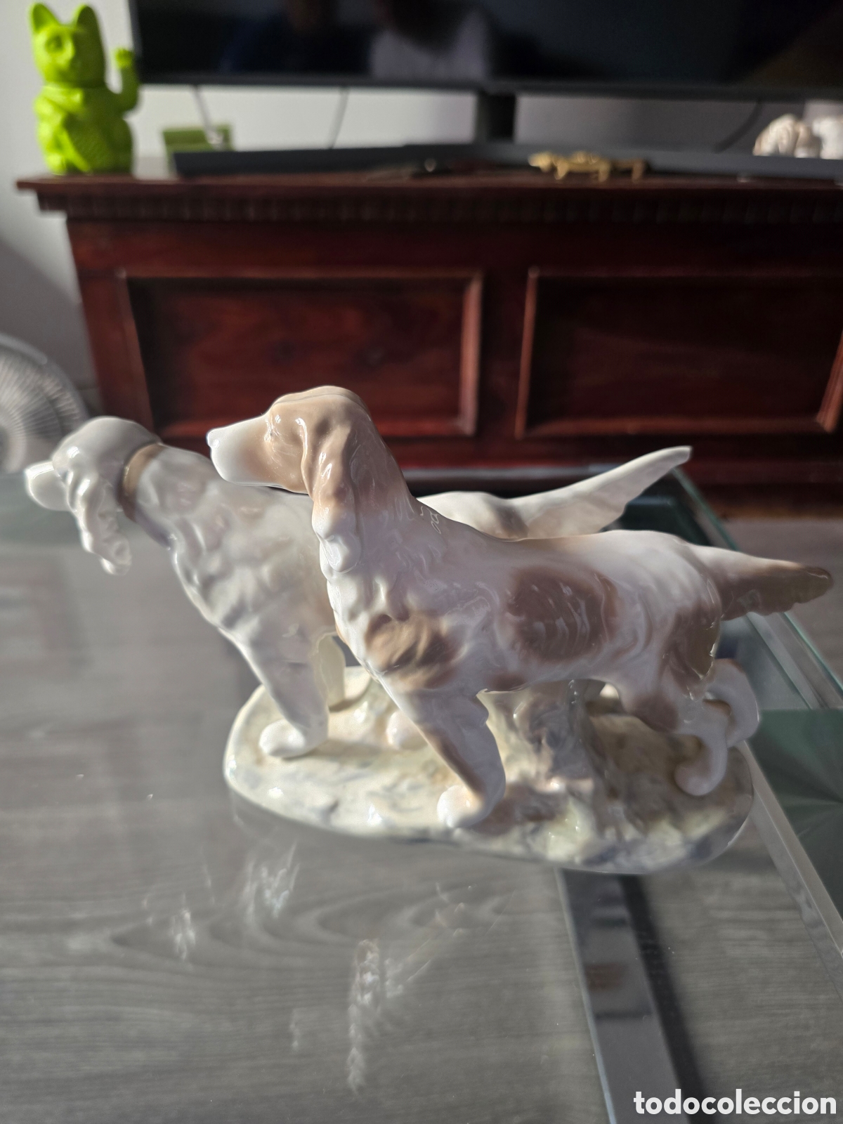 Vintage: Perros de porcelana esmaltada Rex