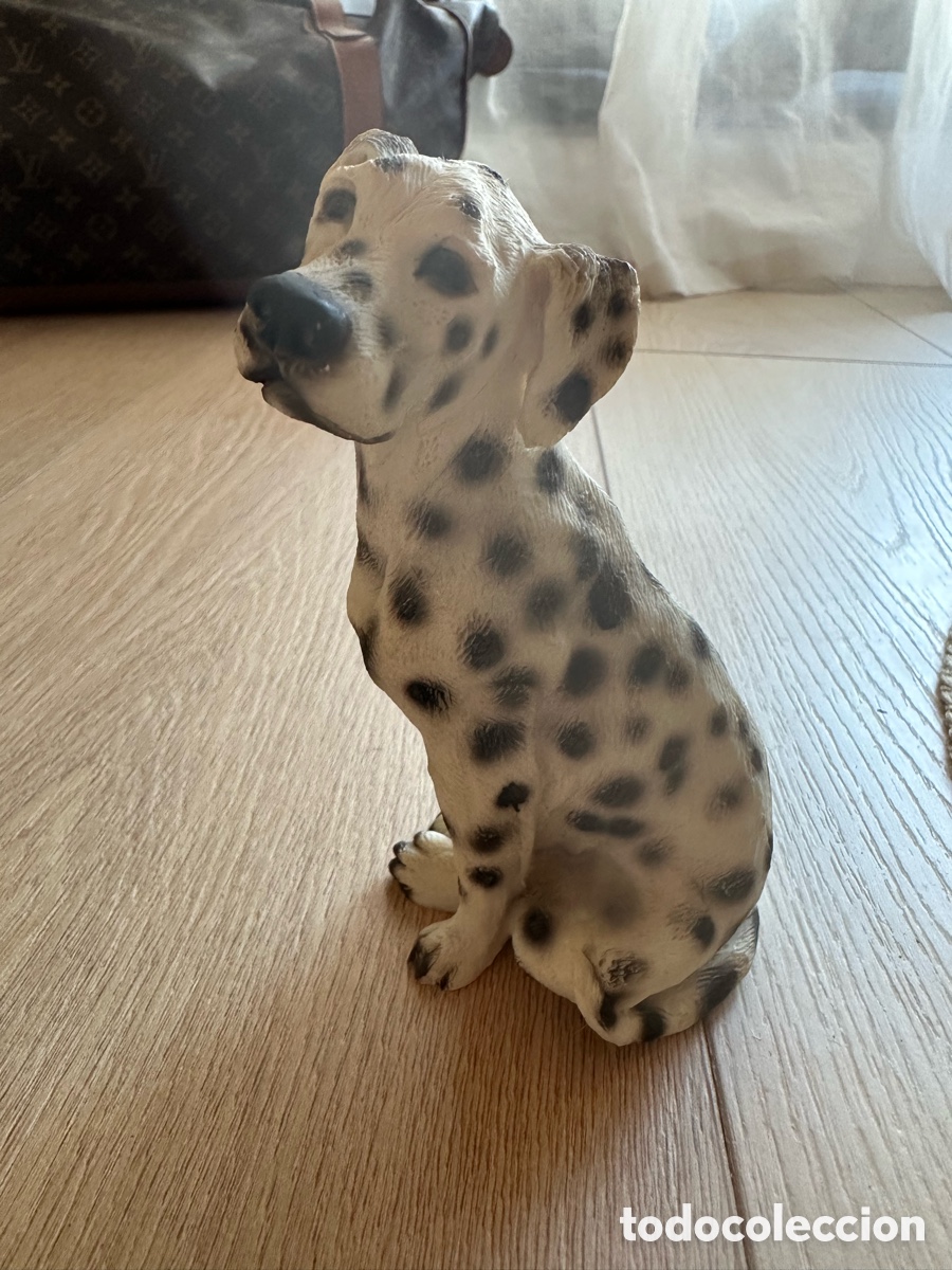 Vintage: Figura decorativa perro d&aacute;lmata