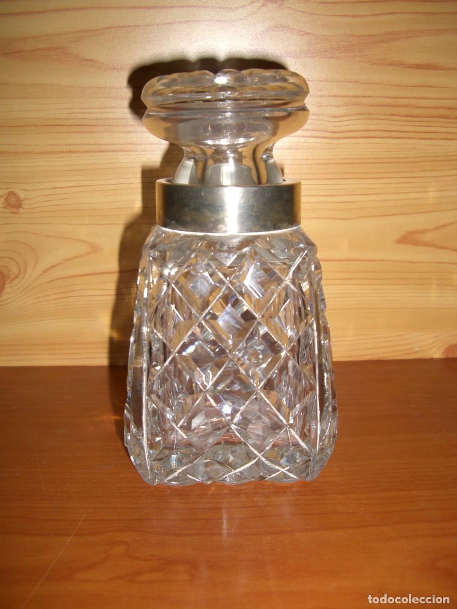 Vintage: LICORERA CRISTAL PLATA