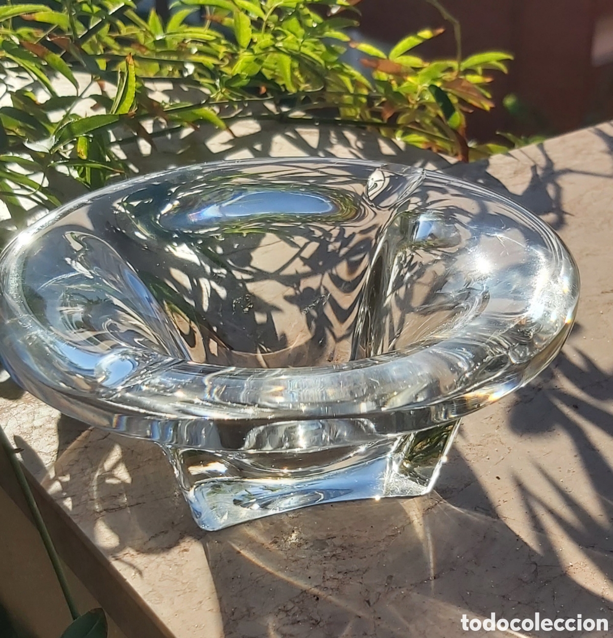 Vintage: Exclusivo Cuenco Cristal Val Saint Lambert A&ntilde;os 50 - Firmado
