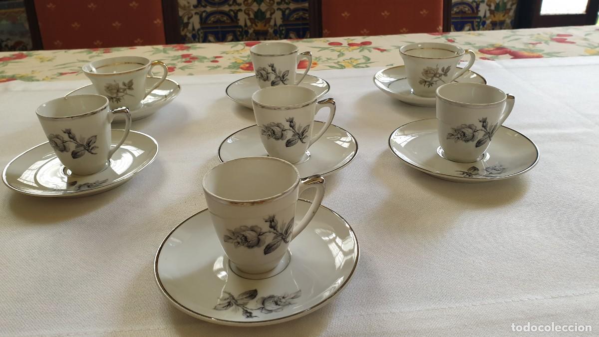 Vintage: TAZAS DE CAFE DE PORCELANA FINA