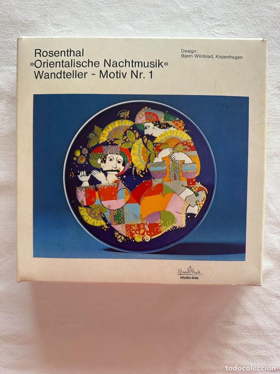 Vintage: Plato porcelana Rosenthal decorativo &rdquo;orientalische nachtmusik&rdquo; Motivo n&ordm;1 Bj&ouml;rn Winblad
