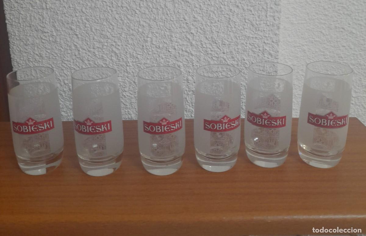 Vintage: LOTE 6 BONITOS VASOS CHUPITOS SOBIESKI