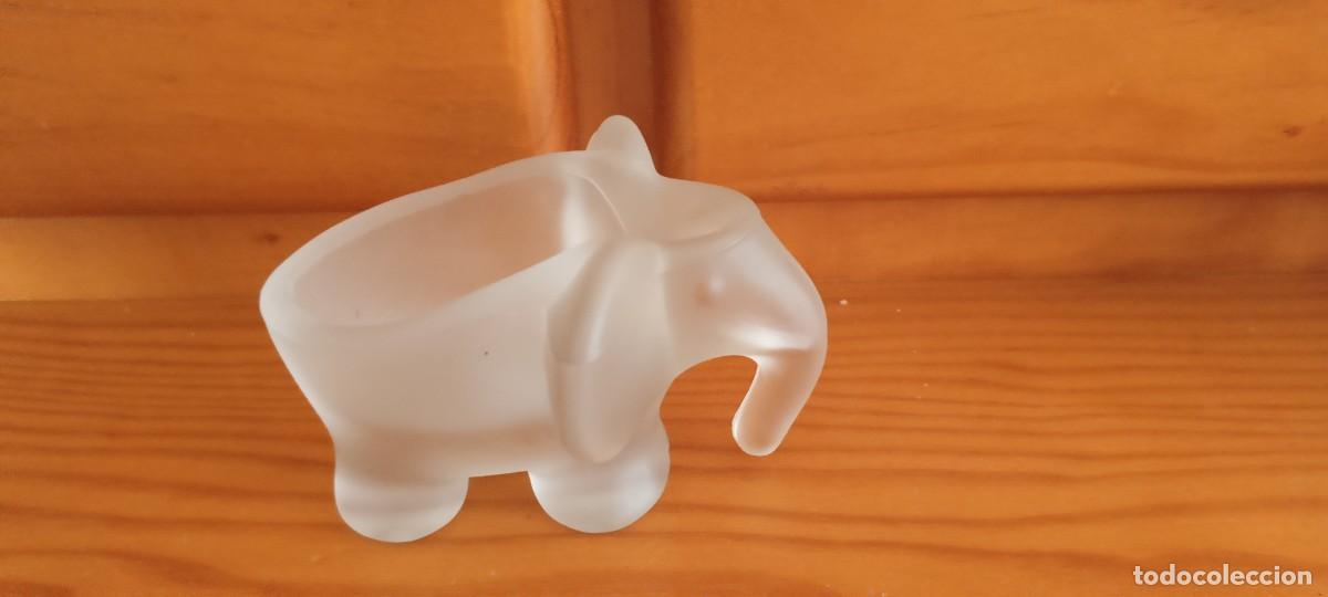 Vintage: Elefante cristal opaco