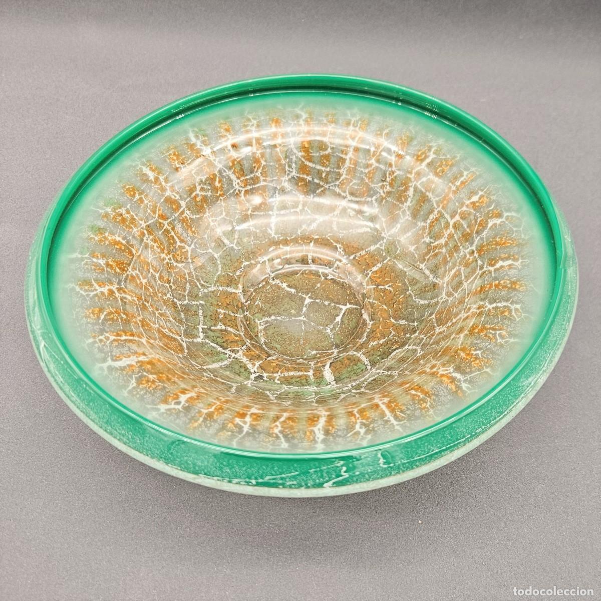 Vintage: Centro de mesa art deco de cristal de WMF IKora. 1930 - 1935