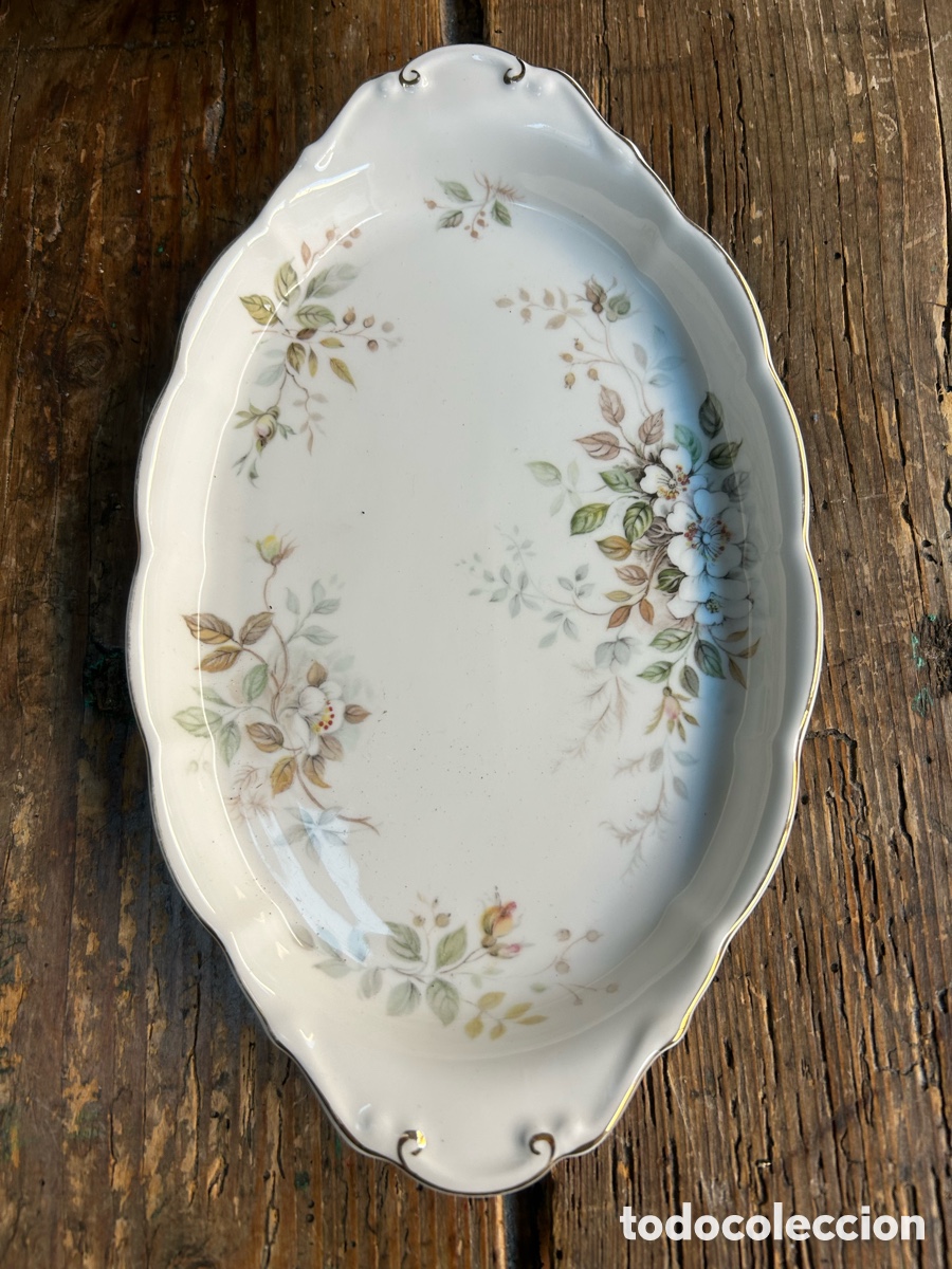 Vintage: Fuente porcelana Royal Albert England 26 x 15 cms
