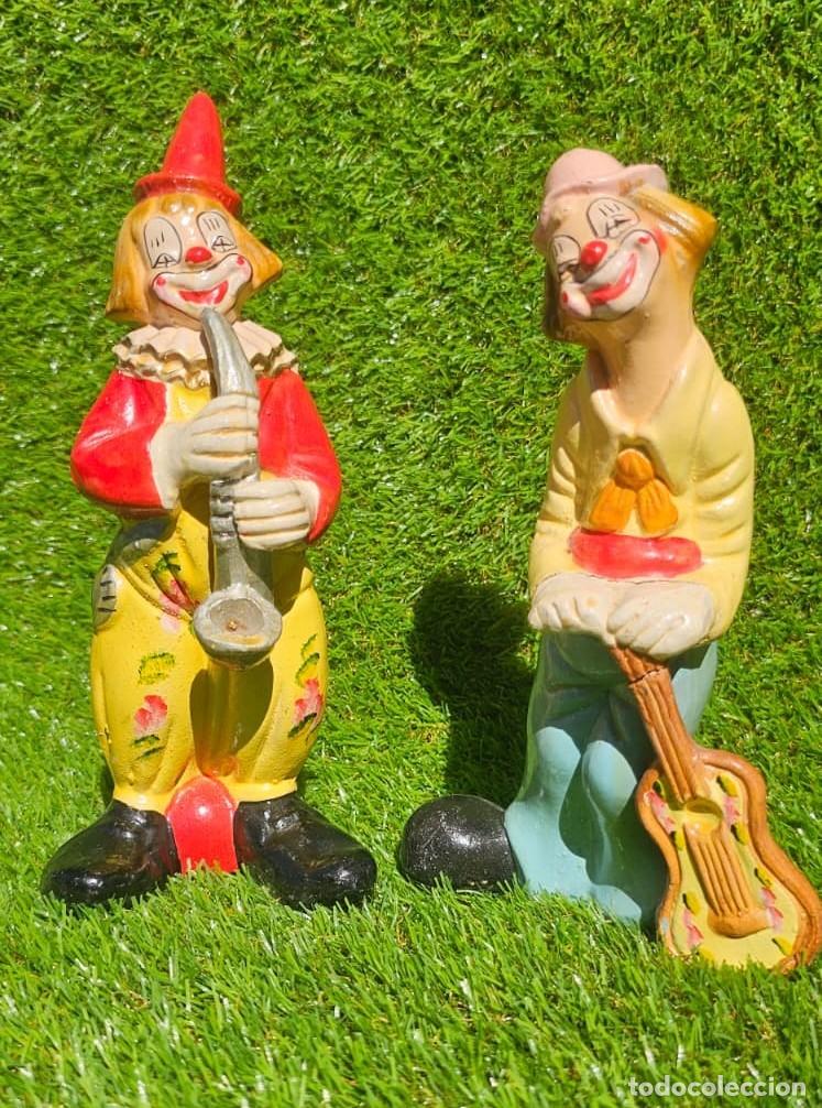 Vintage: Conjunto 2 Payasos M&uacute;sicos Vintage Buen estado
