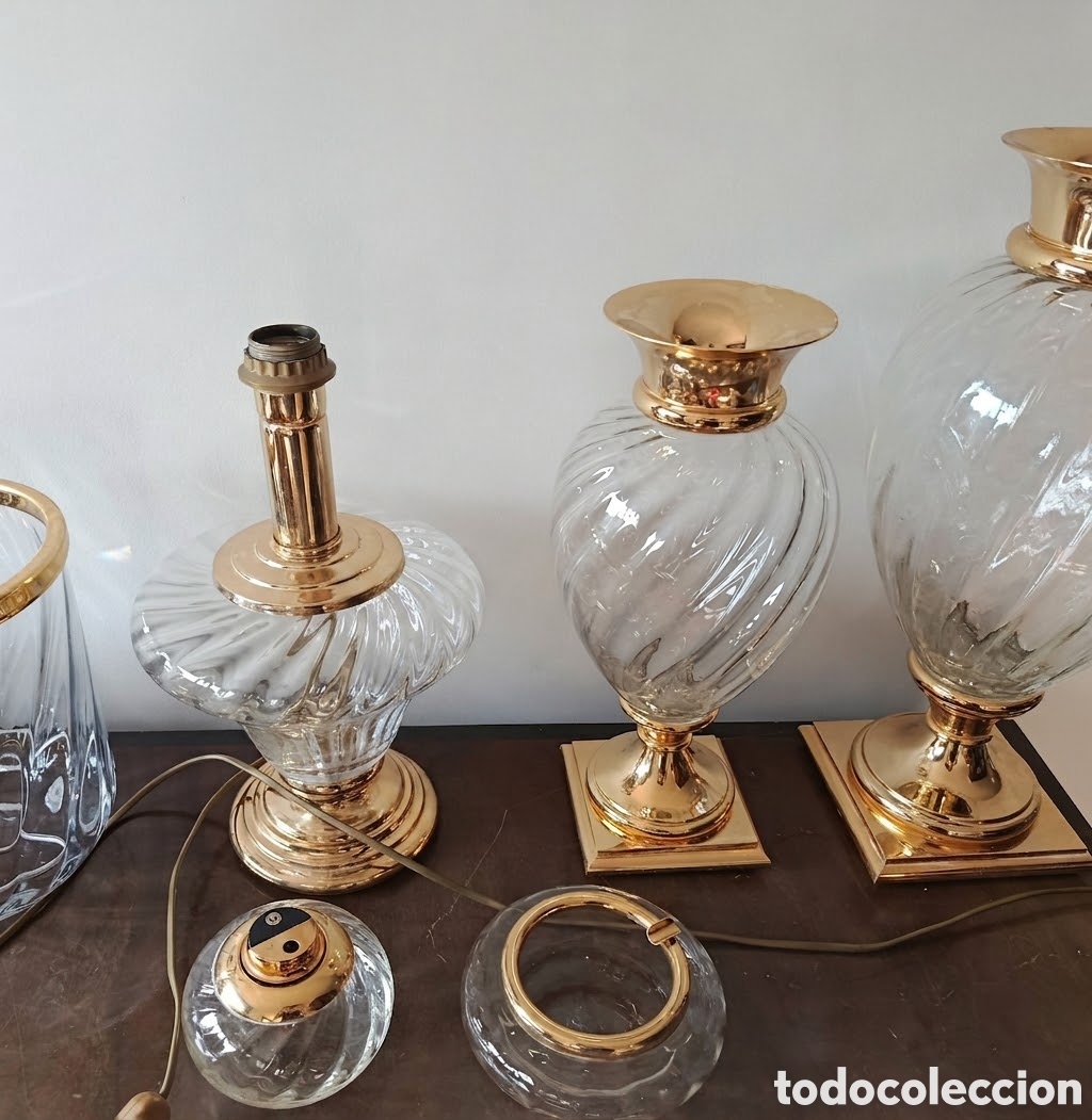 Vintage: Cristaler&iacute;a ba&ntilde;ada en oro