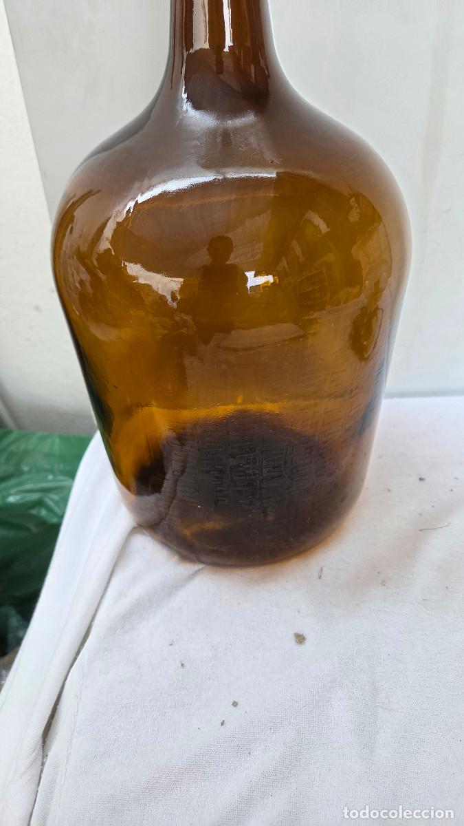 Vintage: garrafa de cristal marron - Foto 2