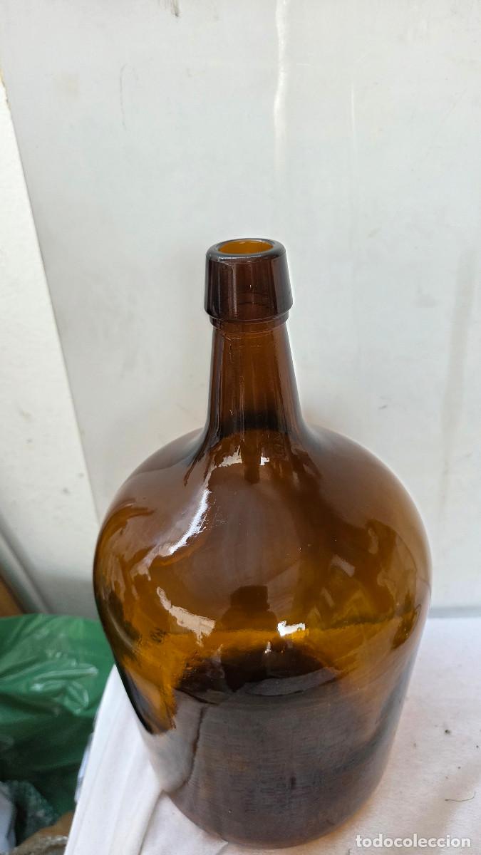 Vintage: garrafa de cristal marron - Foto 3