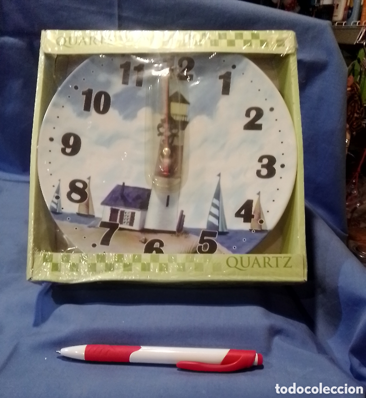 Vintage: Reloj de cer&aacute;mica de pared