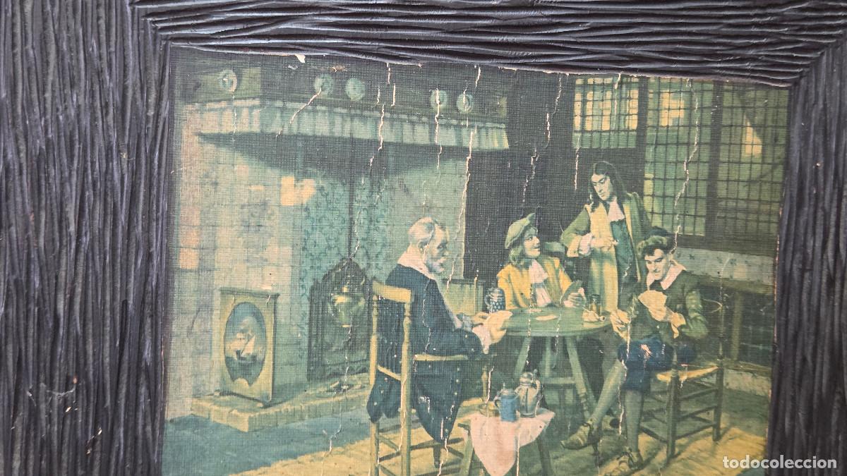 Vintage: cuadro de madera con lamina - Foto 2