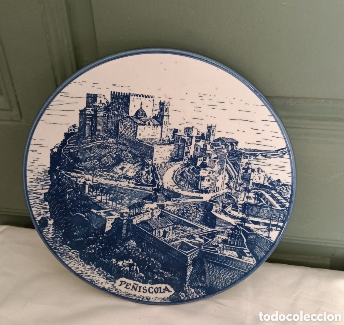Vintage: Plato decorativo M. Marco DERPLAT Pe&ntilde;&iacute;scola &ndash; 23 cm