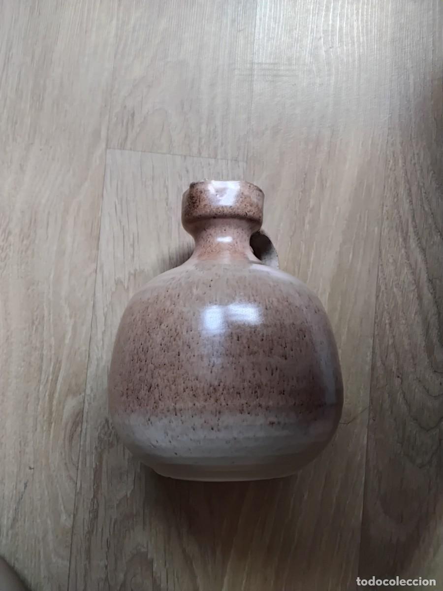 Vintage: JARRO DE CER&Aacute;MICA ENG&Uuml;ITA, MARR&Oacute;N, VINTAGE, ANTIGUO, DECORACI&Oacute;N