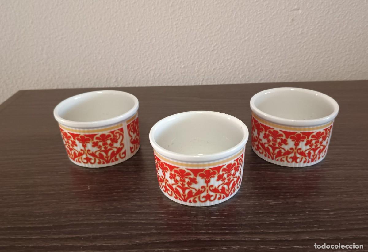 Vintage: BONITO JUEGO DE 3 RAMEQUINES DE PORCELANA FINA, ROYAL DOULTON, MODELO SEVILLE TC 1085, VINTAGE