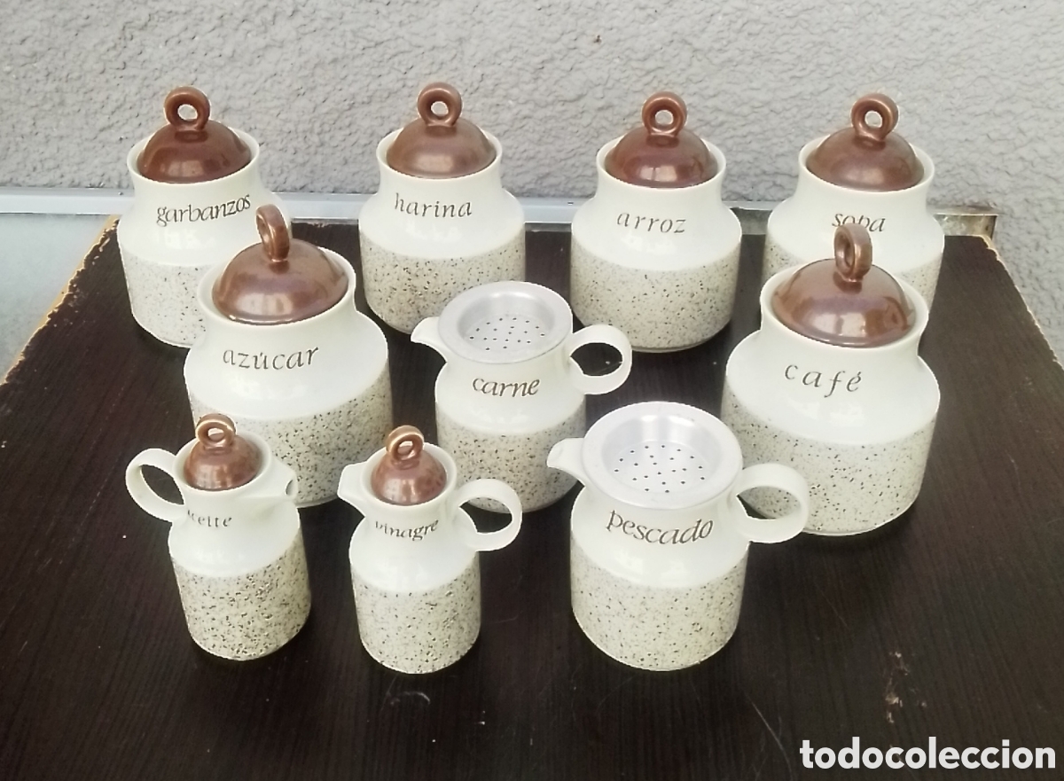 Vintage: Juego de cocina de porcelana