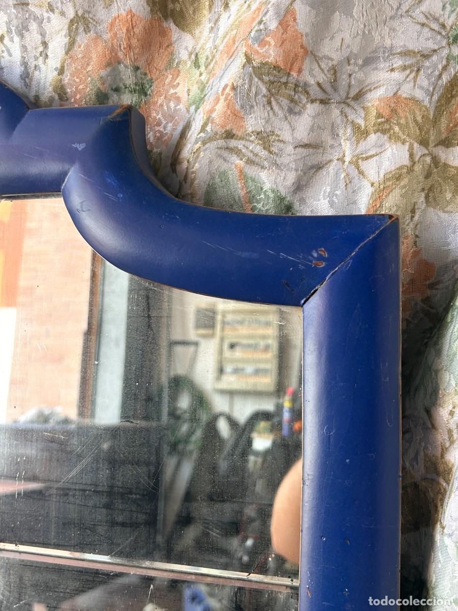 Vintage: Gran espejo de pared Azul - Foto 7
