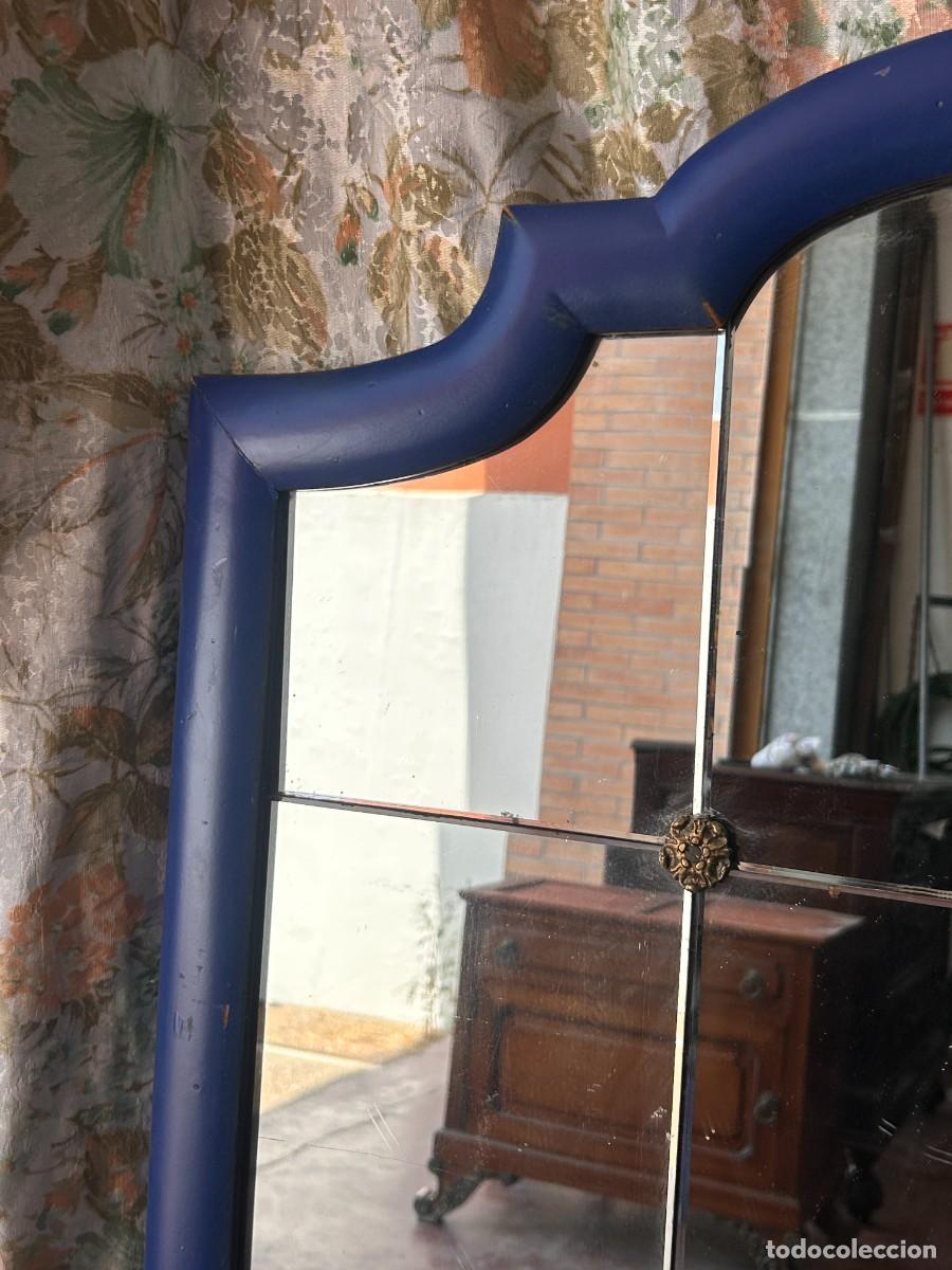 Vintage: Gran espejo de pared Azul - Foto 8