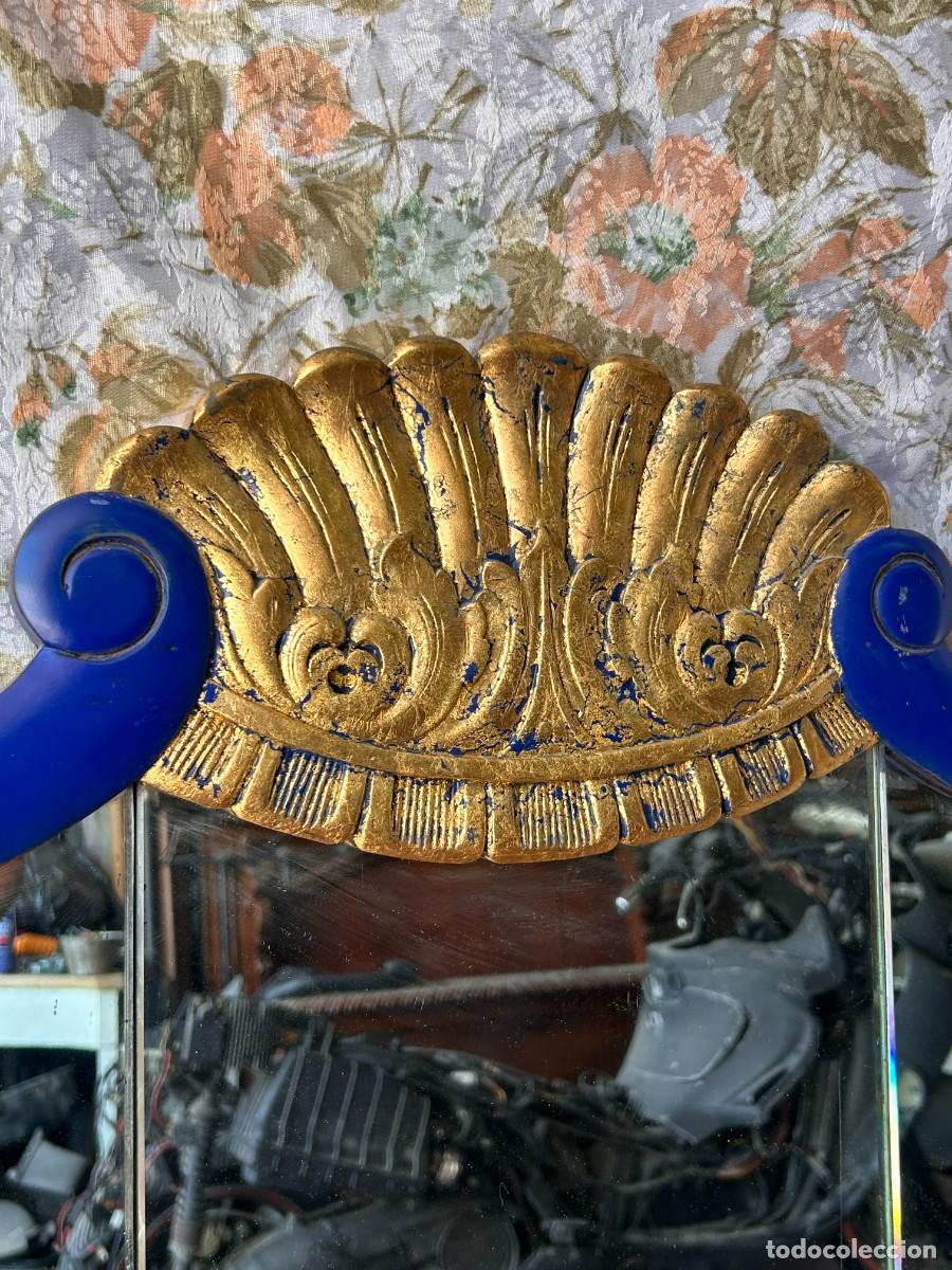 Vintage: Gran espejo de pared Azul - Foto 9